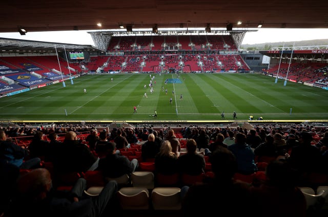 a general view of Ashton Gate