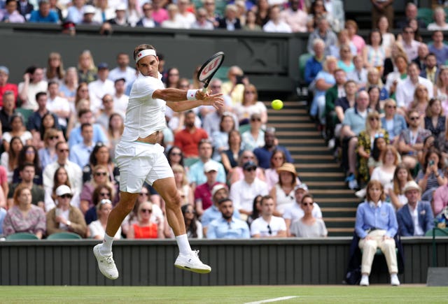 Roger Federer was in good form on Centre Court