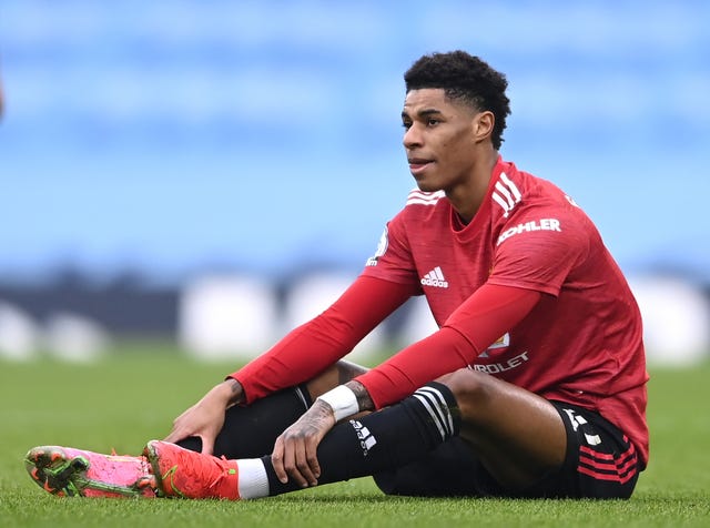 Marcus Rashford has been dealing with a foot/ankle issue for more than a month 