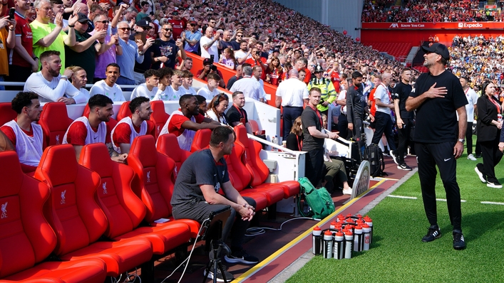Liverpool manager Jurgen Klopp departed Anfield on the back of a last win (Peter Byrne/PA)