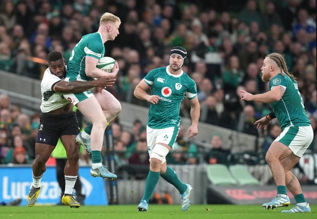 Ireland’s Jamie Osborne, left, will make his Six Nations debut