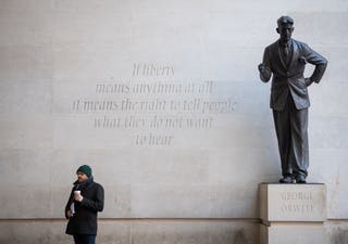 George Orwell statue