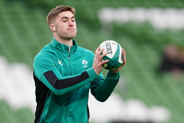 Jack Crowley before Ireland's Guinness Six Nations match against England