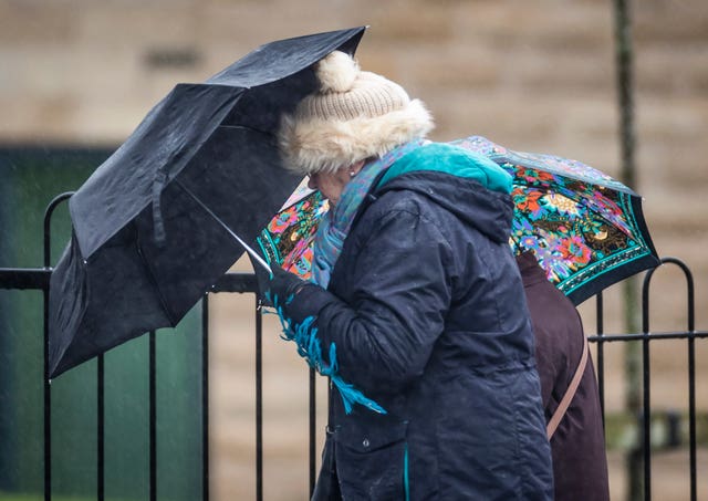 Gusts of 50 to 60mph are expected across parts of the UK (Danny Lawson/PA)