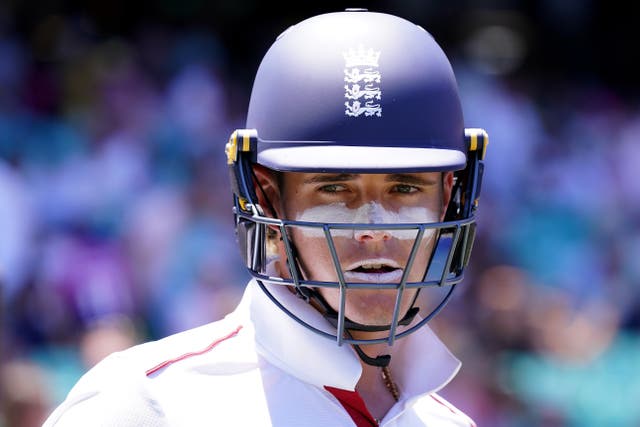 Jacob Bethell batting for England