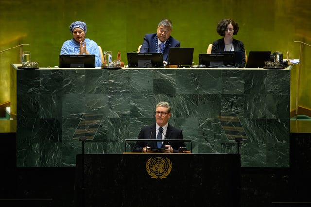 Starmer addresses the UN in New York