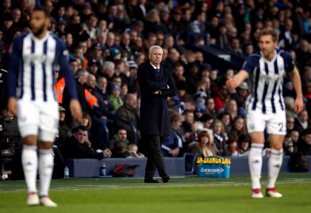 West Brom manager Alan Pardew has been unable to lead the club away from danger (Nick Potts/PA).