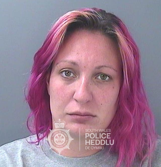 Angharad Williamson, 31, was jailed for life for murdering her son (South Wales Police/PA)