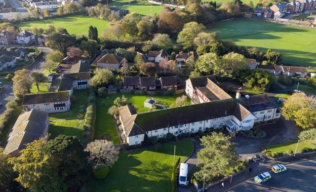 Aerial view of care home