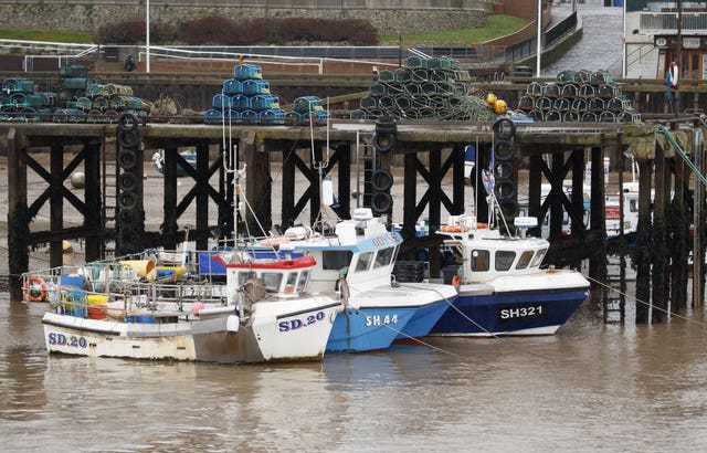 Fishing boats at Bridlington, East Yorks