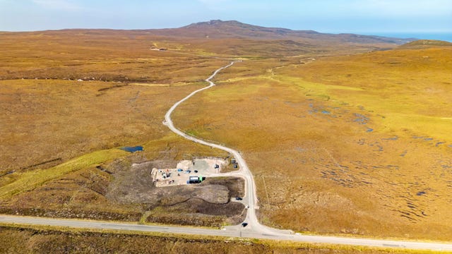 A spaceport site on moorland