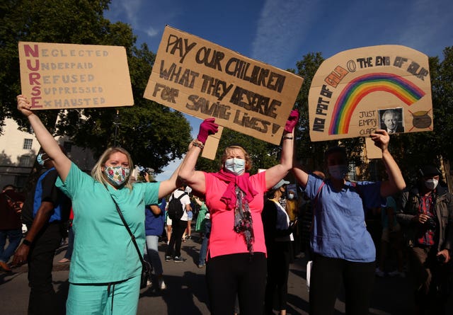 Nurses pay protest