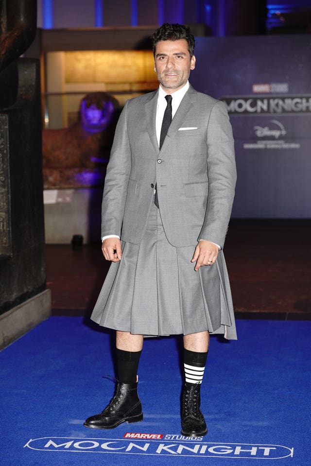 Men Wearing Skirts & Dresses in Red Carpet Photos: Brad Pitt and More