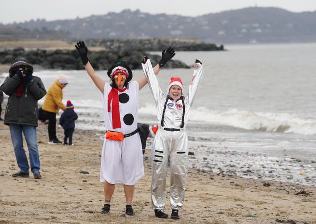 New Year’s Day dip