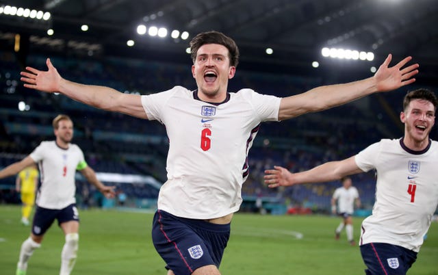 Harry Maguire was among the goalscorers against Ukraine in Rome