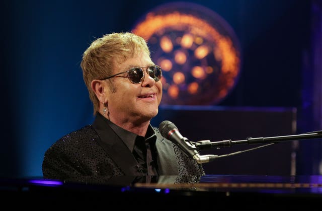 Sir Elton John is a guest on Harry and Meghan's first podcast. Daniel Leal-Olivas/PA Wire