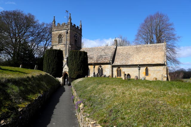 Church buildings are often also key parts of local cultural life, the trust said (David Davies/PA)