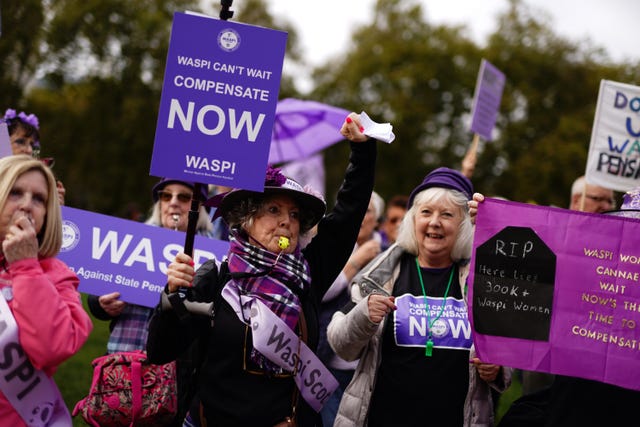 Waspi campaigners 