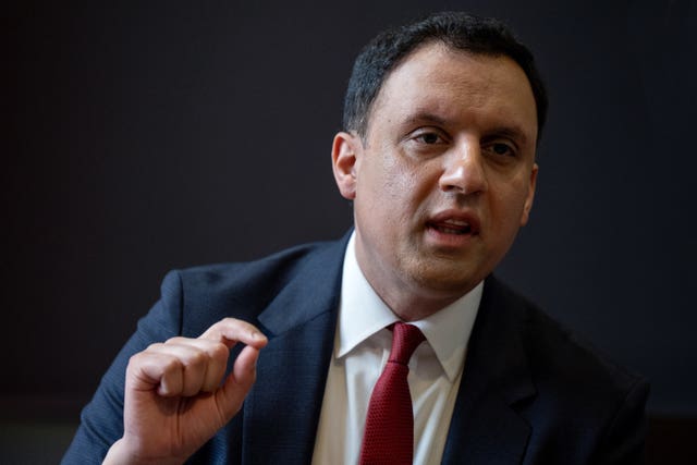 Head and shoulders photo of Anas Sarwar speaking