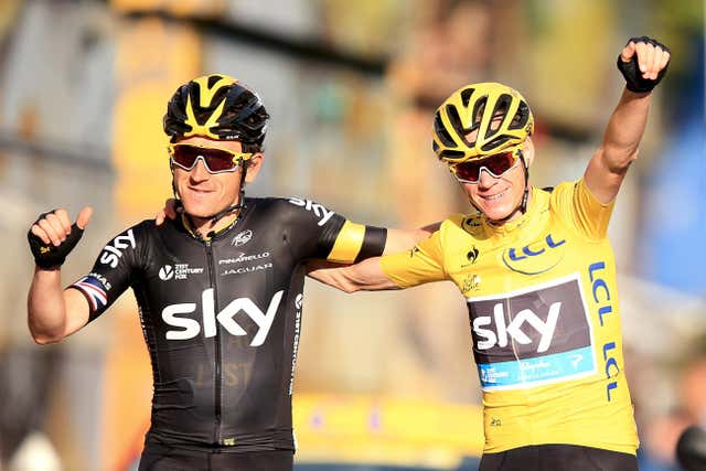 Geraint Thomas has supported Chris Froome in his four Tour de France victories
