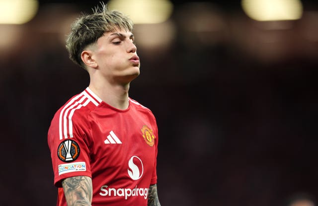 Alejandro Garnacho during his time as a Manchester United player 