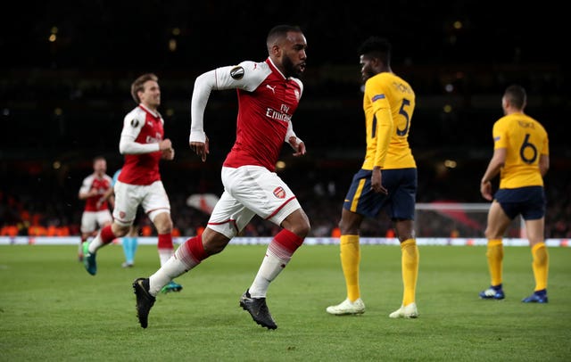 Lacazette had headed Arsenal into a deserved lead on Thursday night.