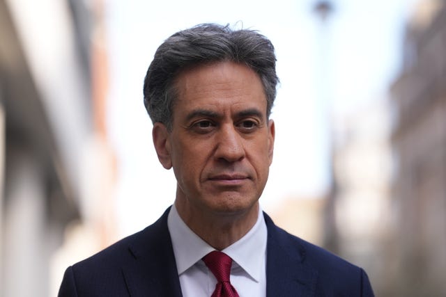 Energy Secretary Ed Miliband