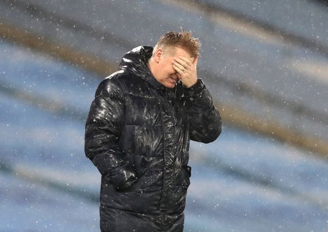 Dean Smith was fuming with decisions against his side 
