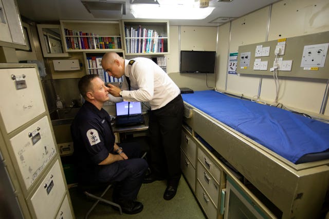 HMS Vigilant sick bay