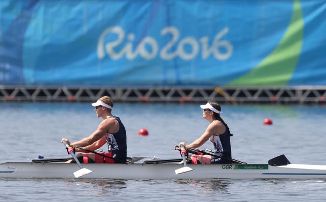 Great Britain’s Lauren Rowles and Laurence Whiteley won gold in Rio five years ago