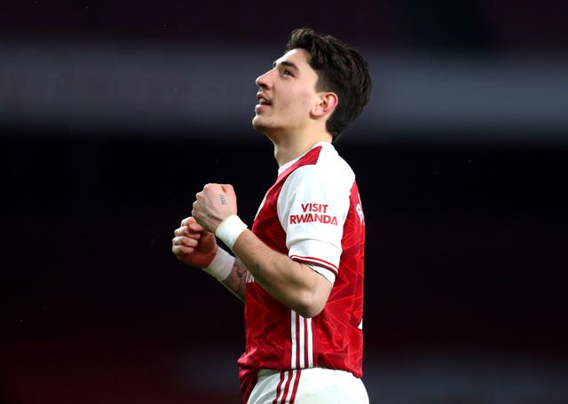 Hector Bellerin is unavailable for Sunday's visit of Brighton (Catherine Ivill/PA)