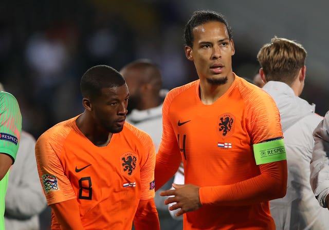 Virgil Van Dijk, right, was booed by some England supporters