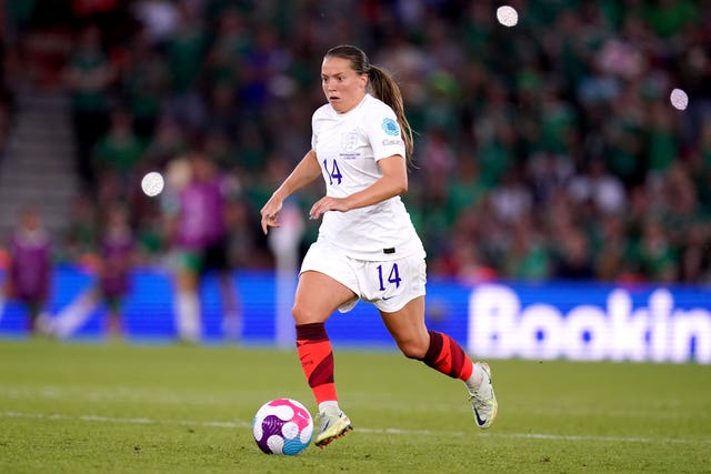 Fran Kirby in action for England (John Walton/PA).