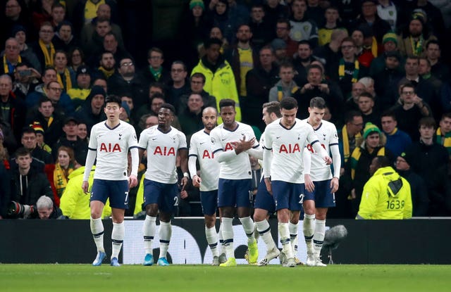 Dele Alli (second right) opened the scoring