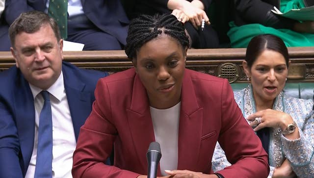 Conservative Party leader Kemi Badenoch speaking in the House of Commons