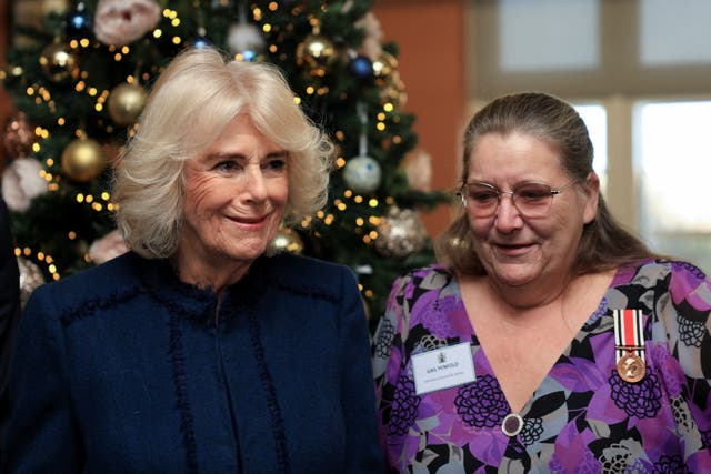 Camilla attending a reception at Waltham Forest Town Hall 