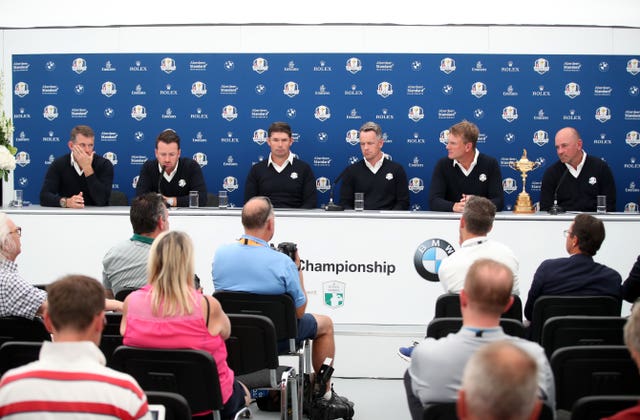 2018 Ryder Cup Press Conference – Wentworth Golf Club