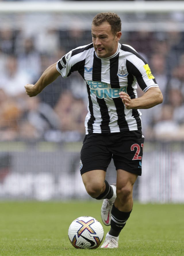 Newcastle winger Ryan Fraser in action