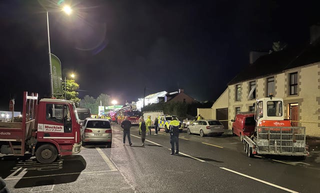 Explosion at Donegal service station