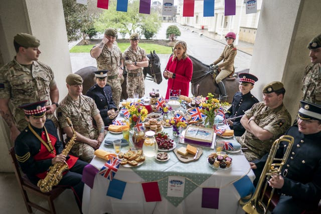 Rehearsals for the coronation are well under way (Aaron Chown/PA)