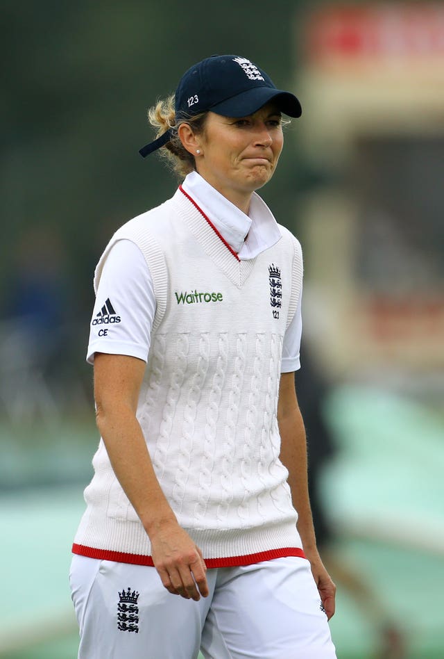 Charlotte Edwards in England whites.