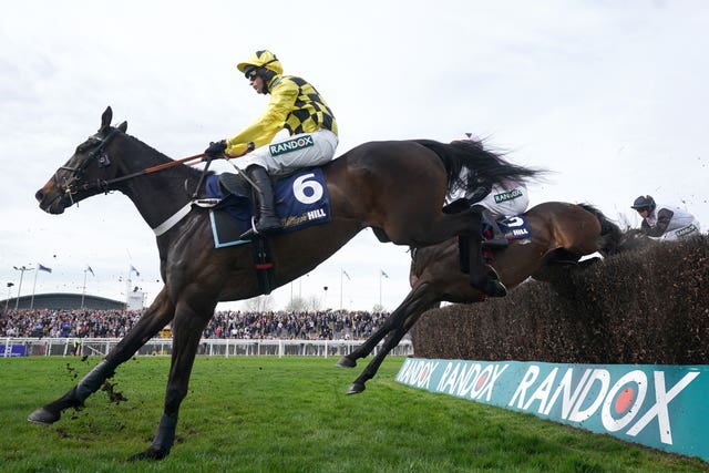 Shishkin in action at Aintree 