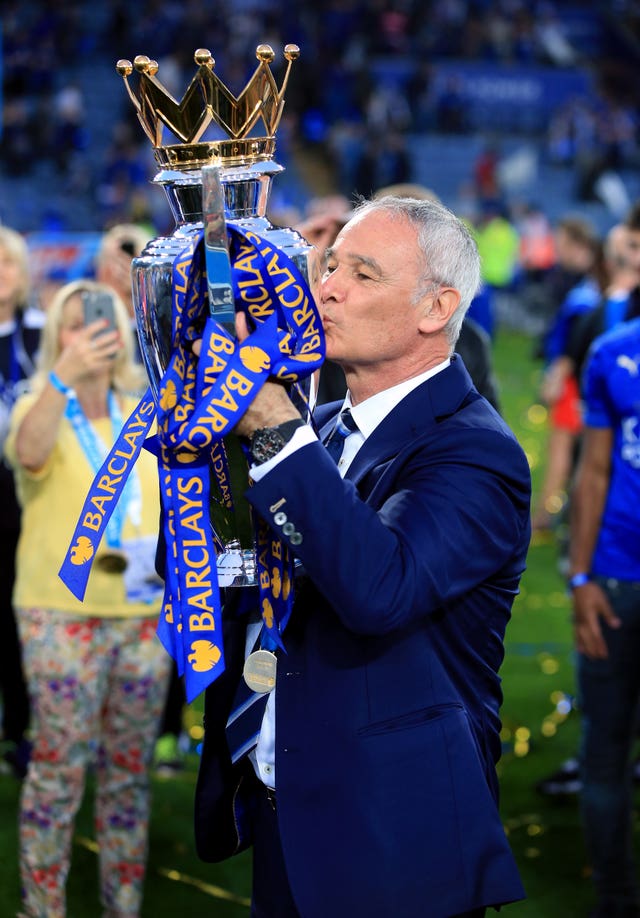 Claudio Ranieri won the Premier League title with Leicester in 2015-16 before being sacked nine months later