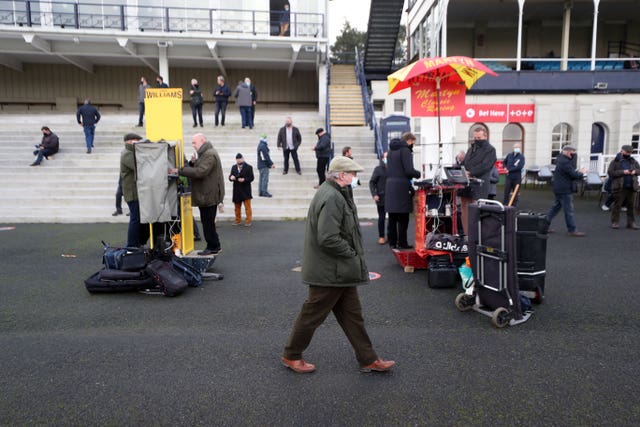 Bookmakers in action as crowds returned at Ludlow