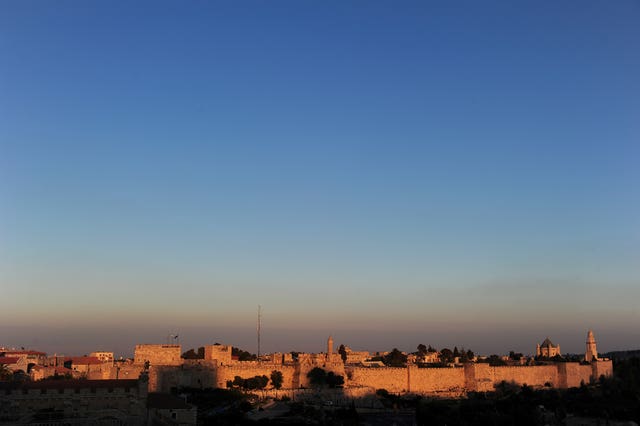 A general view of the Old City of Jerusalem (Adam Davy/PA)