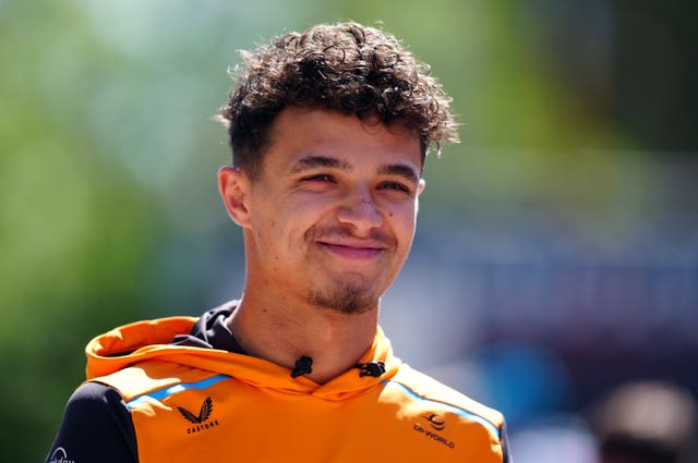 Lando Norris smiles