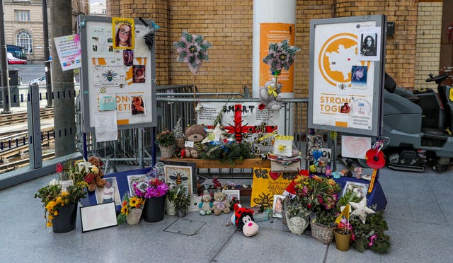 Tributes left after the suicide bombing at the Manchester Arena