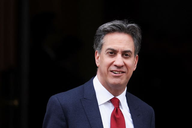 Energy Secretary Ed Miliband 