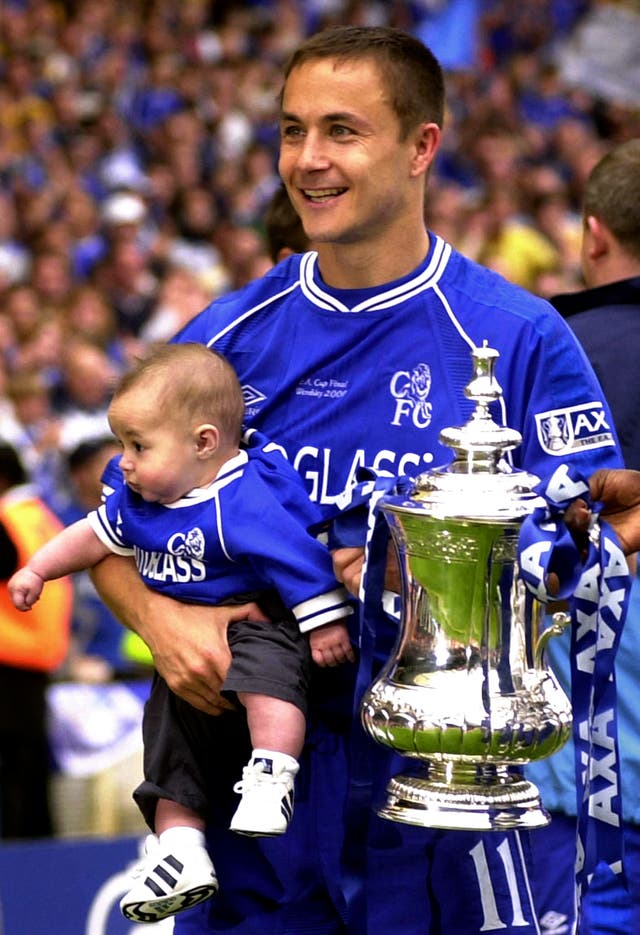 Dennis Wise won two FA Cups with Chelsea and one with Wimbledon