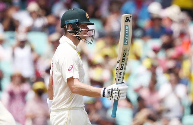 Steve Smith celebrated a half-century just before lunch.